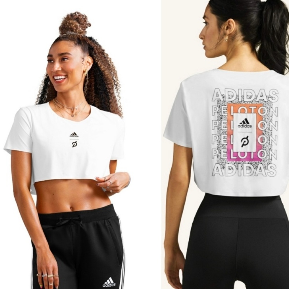 Adidas x Peloton Crop Top & Bike Shorts Set